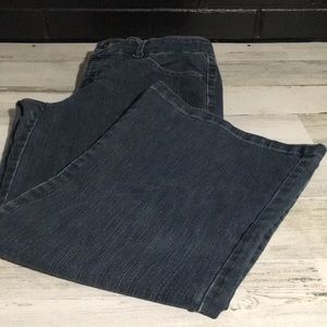 Jeanstar Premium Denim zip & button front wide leg jeans with pockets size 8